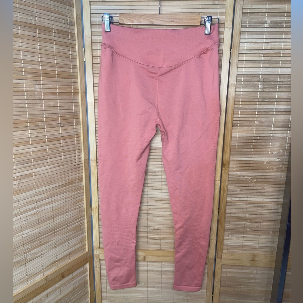 SWEAT SEAMLESS LEGGINGS Terracotta Pink Gymshark Womens Size M - Picture 2 of 5